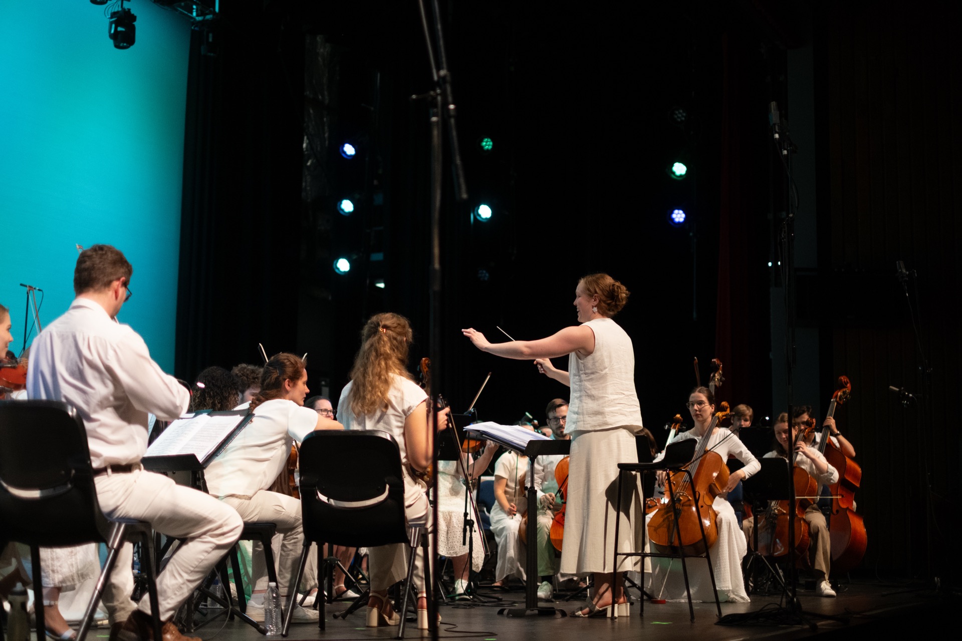 Musicians of the Australian Christian Orchestra performing together at a concert in Sydney