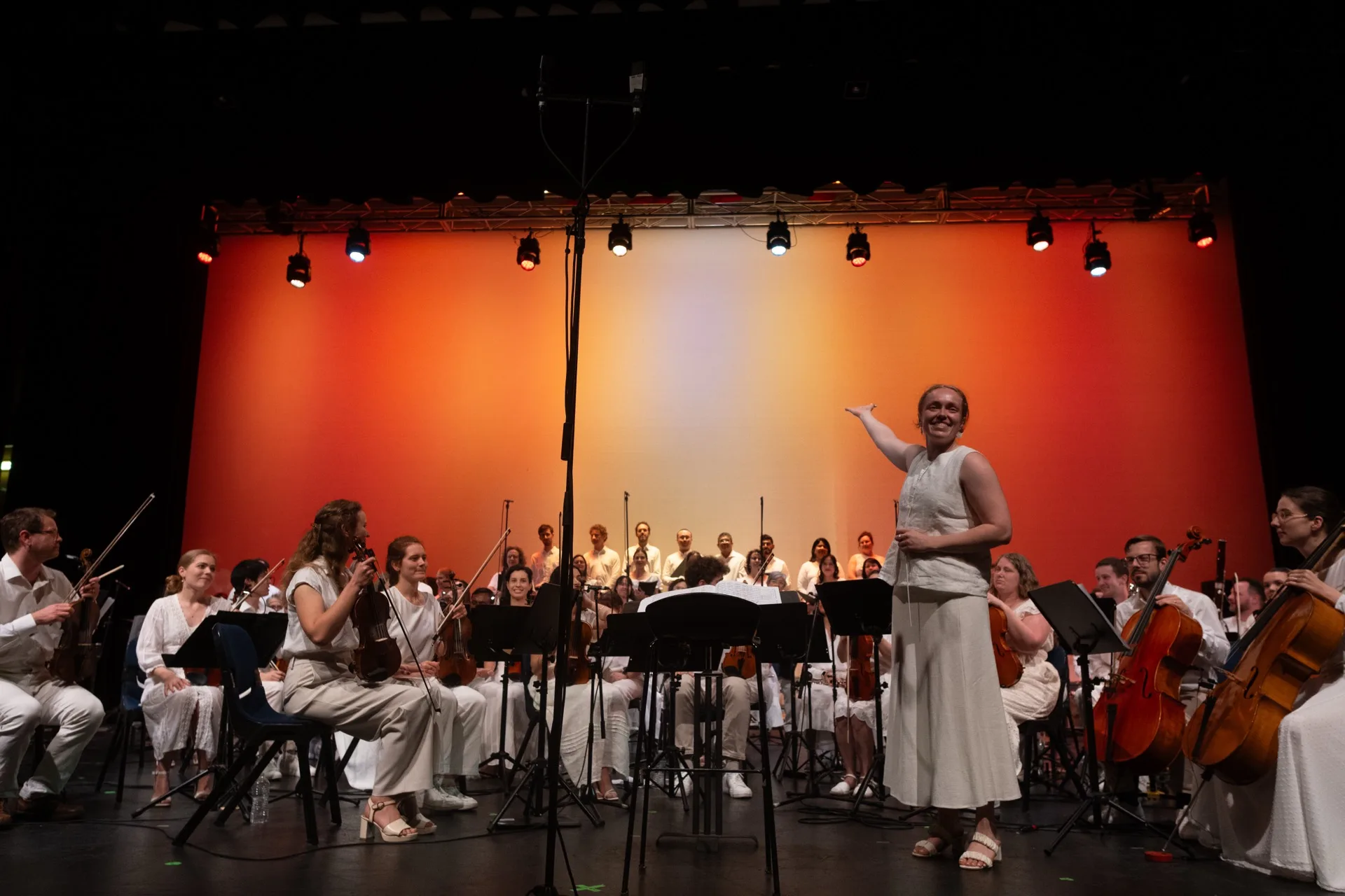 AChA choir and orchestra performing together at a Sydney heritage venue