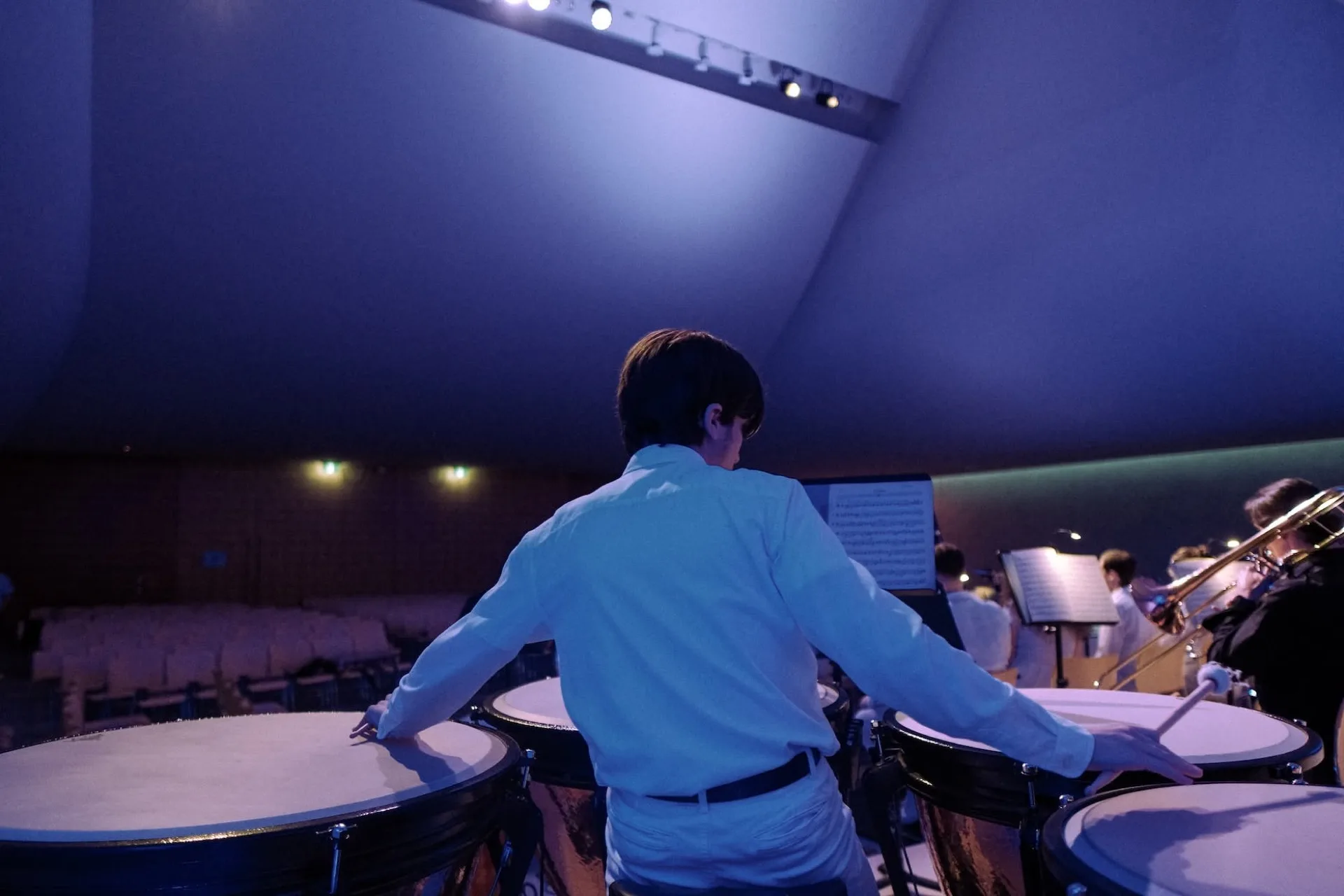 Violinist performing with the Christian symphony orchestra in Sydney